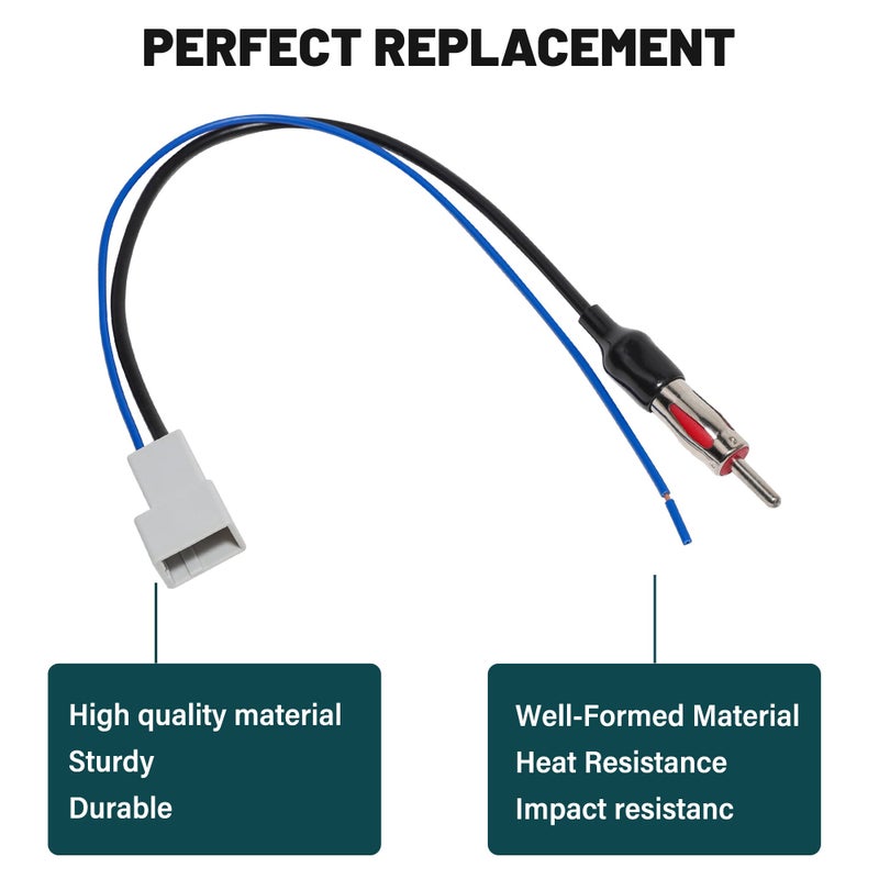 Anina Car Radio Antenna Adapter Compatible with 2003-2016 Honda CRV Fit Accord Civic Mazda CX-3 CX-5 Antenna Cable Extension Connector to Aftermarket Radio Receivers - Image 2